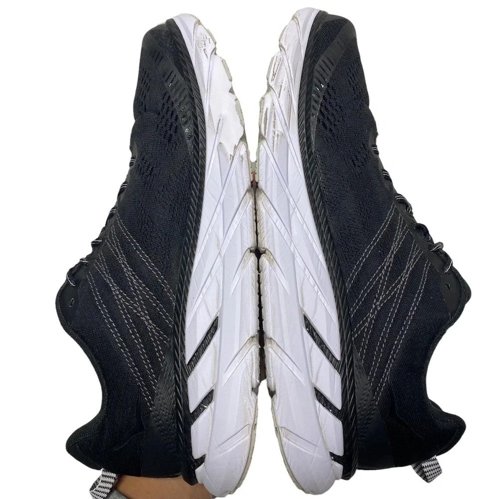 Hoka One One Clifton 6 Running Shoes Black/White 1102872 BWHT - Men's Size 10.5 - Picture 6 of 10